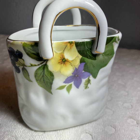 Vintage NAPCO Porcelain Handled Bag Trinket Holder - Collectible - Picture 9 of 13